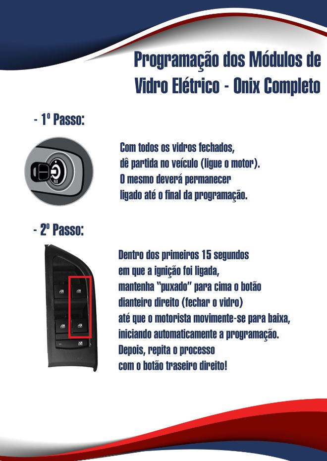 Programação do Módulo de Vidro Elétrico Chevrolet Onix %count(alt) Blog MixAuto