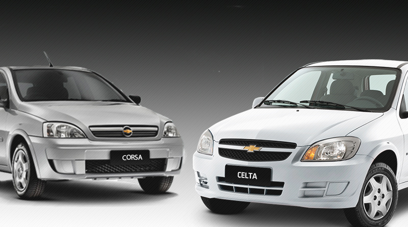 Comparativo GM Chevrolet Corsa Hatch e Celta – Modelos 1.0