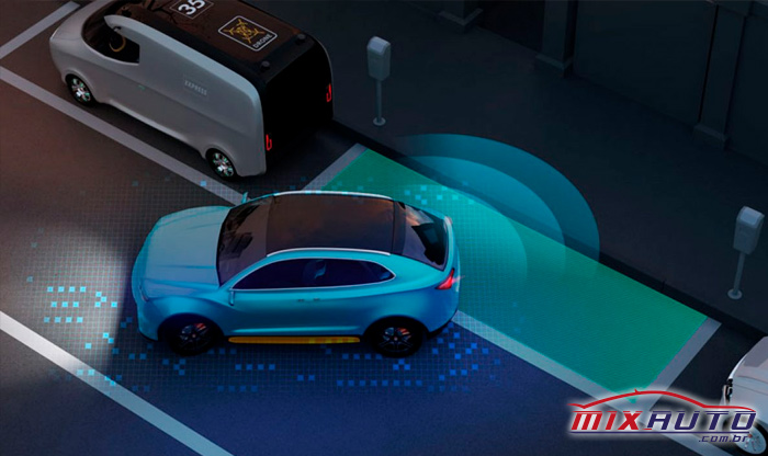 Simulação de sistema de estacionamento semiautônomo que deve incorporar o novo VW Nivus 2020