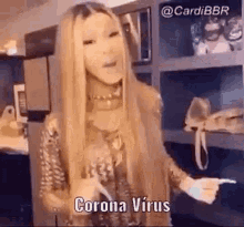 Cardi B Coronavirus gif meme