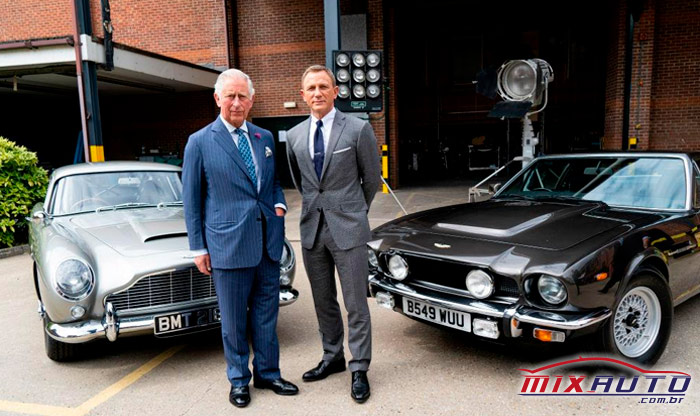 Príncipe Charles na gravação do novo 007 com Daniel Craig